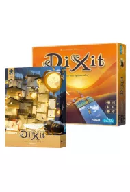 Pakiet: Dixit, Puzzle 1000 el. Dixit: Deliveries z unikatow kart do gry Rebel