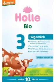 Holle Mleko nastpne krowie 3 dla niemowlt od 10. miesica demeter 600 g Bio