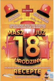Yeku Karnet Urodzinowy z recept� 18