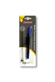 Marker permanentny dwustronny niebieski PENMATE