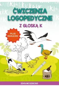 �wiczenia logopedyczne z g�osk� K. Plus naklejki