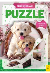 Naklejkowe puzzle. Zabawne pieski