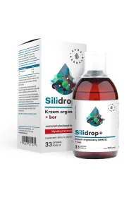 Aura Herbals Silidrop+ Krzem organiczny (MMST) + bor Suplement diety w p�ynie 500 ml