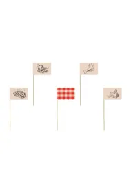 PartyDeco Ozdobne pikery na grilla 15cm