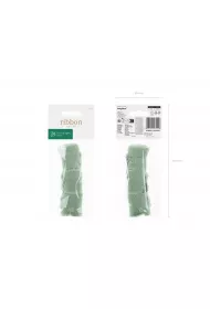PartyDeco Wst��ka szyfonowa pistacja 40mm, 3 x 5m 15 m