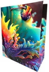Fresh Torebka ozdobna matowa kolory 26x32x12cm