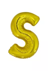 Amscan Balon foliowy litera S z�ota 55x86cm