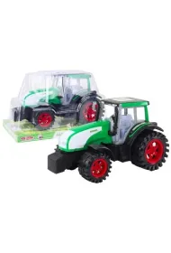 Traktor z nap�dem zielony LeanToys