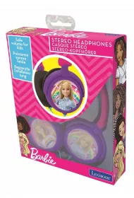 Skadane suchawki przewodowe stereo Barbie z gonoci bezpieczn dla dzieci Lexibook HP010BB