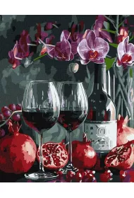 Ideyka Malowanie po numerach - Kwitn�ca orchidea 40x50cm