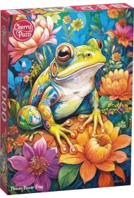 Puzzle 1000 el. Flower Power Frog CherryPazzi