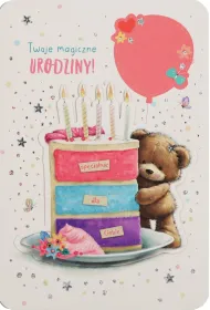 Karnet okazjonalny B6 z kopert� Urodziny dziecko PAN DRAGON HM200-2749