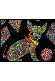 Kolorowanka Welwetowa 47x35 cm Chihuahua