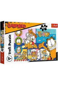 Puzzle 100 el. Leniwy Garfield Trefl