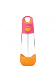 b.box Butelka na wod� tritanowa ze s�omk� Strawberry Shake 600 ml