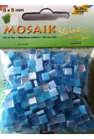 Mozaika kamyczki 5x5mm niebieska Galeria Hobby