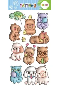Tatua�e zmywalne BUBBLE KAPI FUN 100x200mm Happy Color