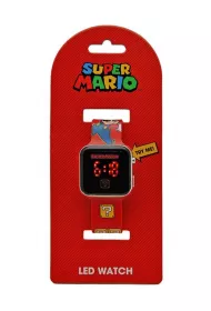 Zegarek LED z kalendarzem Super Mario GSM4107