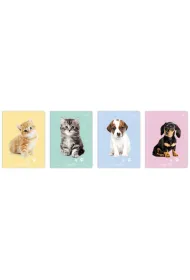 Interdruk Zeszyt A5 UV Puppy Sign kratka 32 kartki 10 szt.