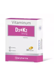 Starpharma Witamina D3+ K2 Strong - suplement diety 30 kaps.