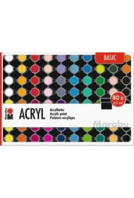 Marabu Farby akrylowe Basic 3,5ml 80 szt