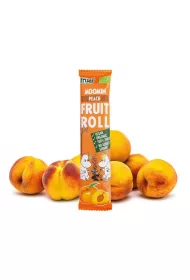 Moomin elki w paskach do rolowania Fruitrol, brzoskwinia 12 g Bio