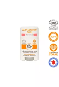 Alphanova Sun Krem z filtrem w sztyfcie do twarzy, SPF 50+, Pink Coral 12 g