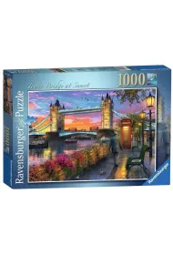 Puzzle 1000 el. Tower Bridge o zachodzie s�o�ca Ravensburger