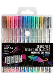 Derform D�ugopisy �elowe metaliczne 12 szt.