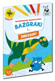 Bazgraki i... dinozaury. Kolorowanie wed�ug kodu. Kapitan Nauka