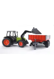 Traktor Claas Nectis 267F z �adowark� i przyczep� BRUDER BR-02112