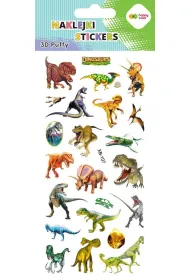 Happy Color Naklejki 3D PUFFY-Real Dino 9.5x22 cm