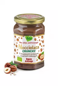 Nocciolata Krem z orzech�w laskowych i kakao crunchy bezglutenowy 250 g Bio