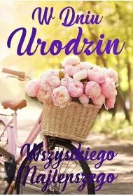 Yeku Karnet Urodziny damskie rower
