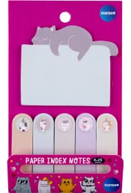 Panta Plast Karteczki samoprzylepne i zak�adki indeksuj�ce Cute Cat 6 wzor�w