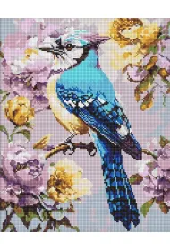 Ideyka Diamentowa mozaika - S�jka w piwoniach 40x50cm