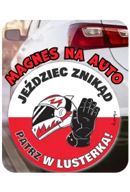 Henry Magnes na auto PATRZ W LUSTERKA