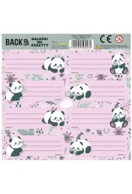Nalepki na zeszyt Panda 11 DERFORM 25 szt.