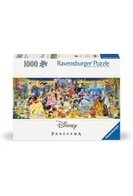 Puzzle 1000 el. Panorama Postacie Disney Ravensburger