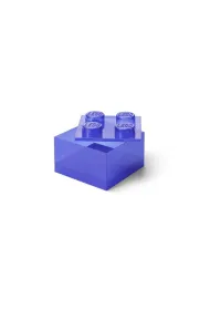 LEGO(R) pojemnik klocek czw�rka transparentny fiolet