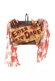 Amscan Dekoracyjna tabliczka na drzwi Enter If You Dare Halloween