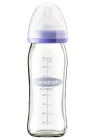 Lansinoh Butelka szklana ze smoczkiem NaturalWave 240 ml