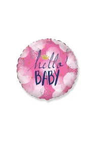 Balon foliowy Hello Baby Girl 45cm