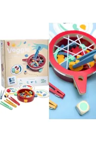 �owimy warzywa drewniane szczypce - koordynacja Bs Toys
