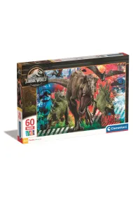 Puzzle 60 el. SuperColor. Jurassic World Clementoni