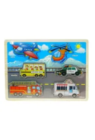 Puzzle drewniane Pojazdy Adar