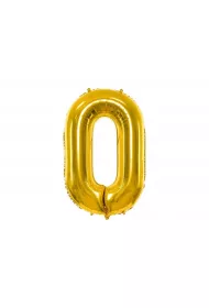 PartyDeco Balon foliowy 0 z�oty 86 cm