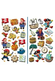 Brewis Naklejki 3D piraci mix