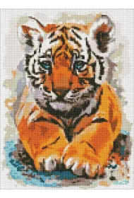 Ideyka Diamentowa mozaika - Ma�y tygrysek 30x40cm