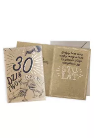 Kukartka Karnet Urodziny vintage 30